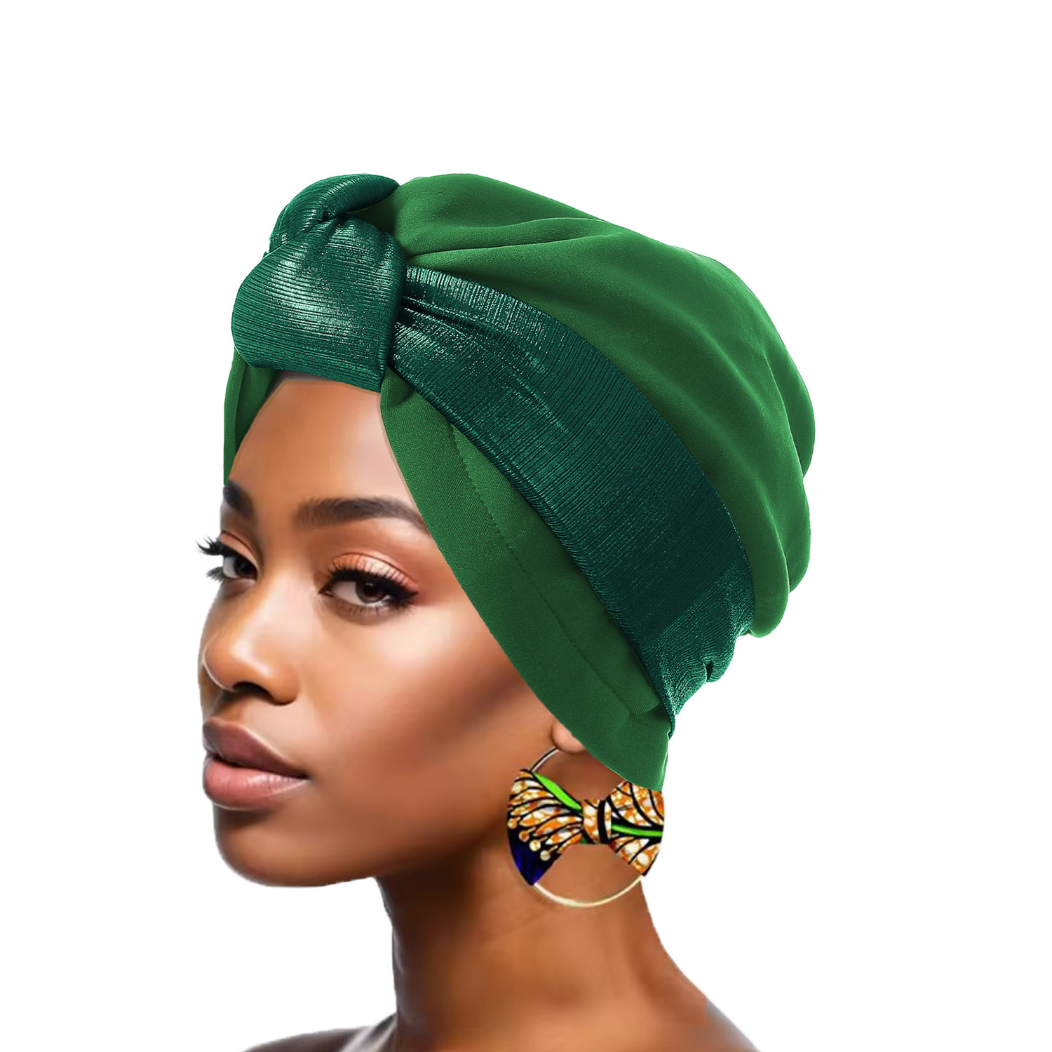 Head Wrap Turban - 4Pcs Glitter Knoted Head Wraps African