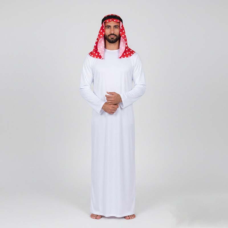 Ascot Neck Scarf - Traditional Arab Costume Arabic Robe Arabian