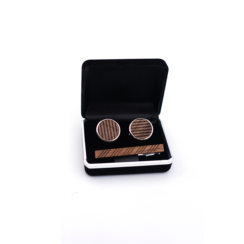 High Quality Wood Cuff links n - Tie Bar Set Gift review and price
