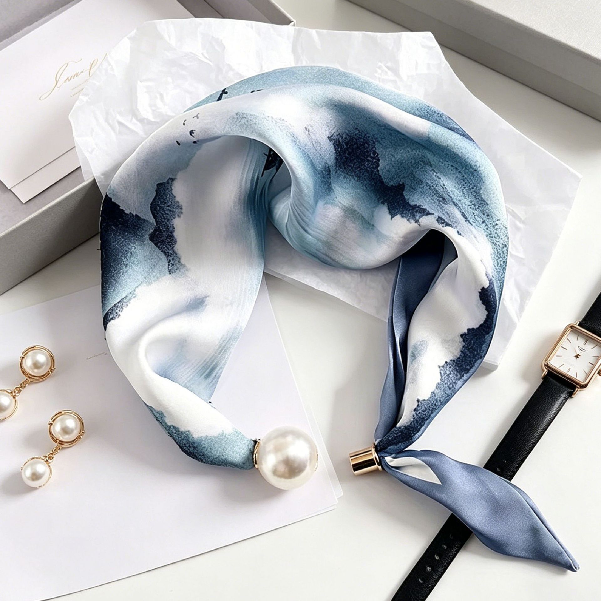 Luxury Knight Pearl Magnetic S - Ascot Neck Scarf review and price