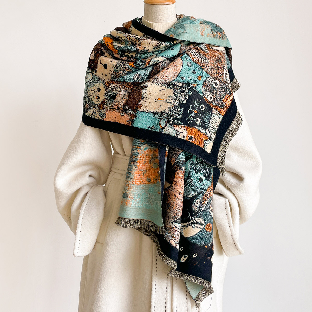 Women Imitation Cashmere Scarf - Pashmina Wrap Large review and price