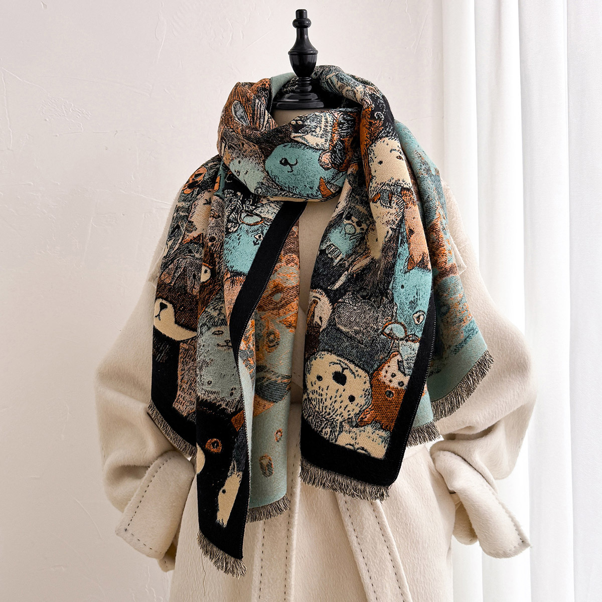 Women Imitation Cashmere Scarf - Pashmina Wrap Large review and price