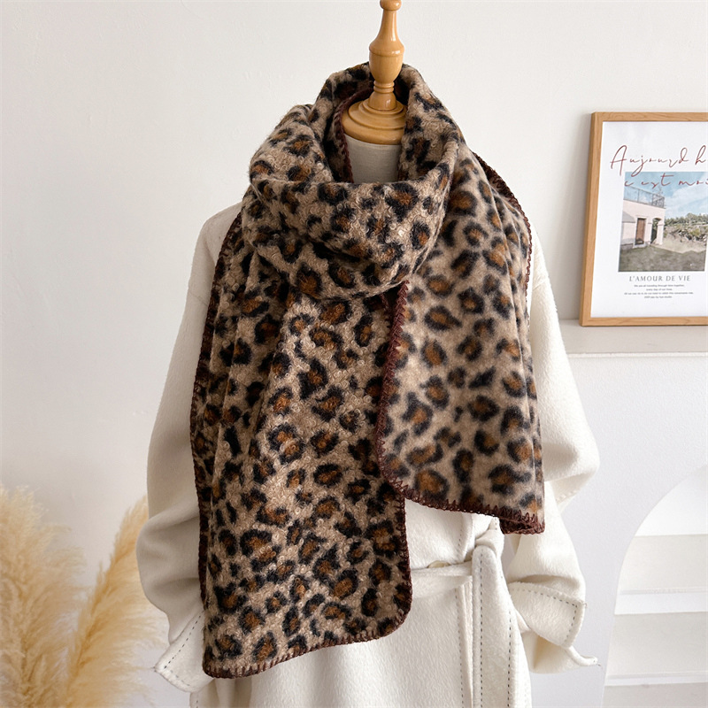 Autumn Winter Leopard Scarf Wo - Pashmina Wrap Large review and price