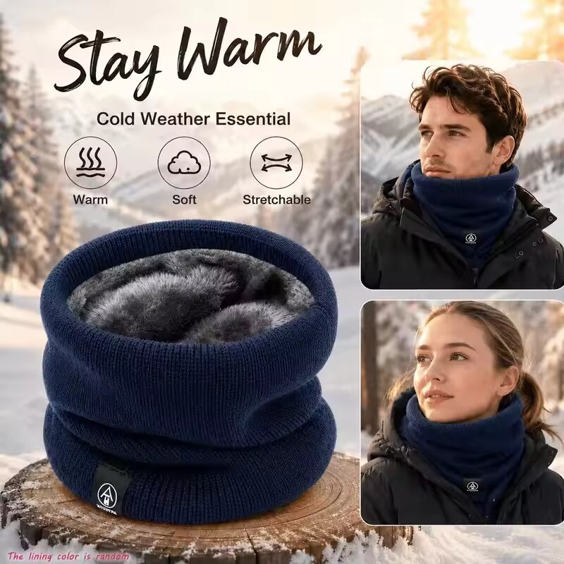 Winter Warm Knitted Neck Scarf - Muffler Men Wool review and price