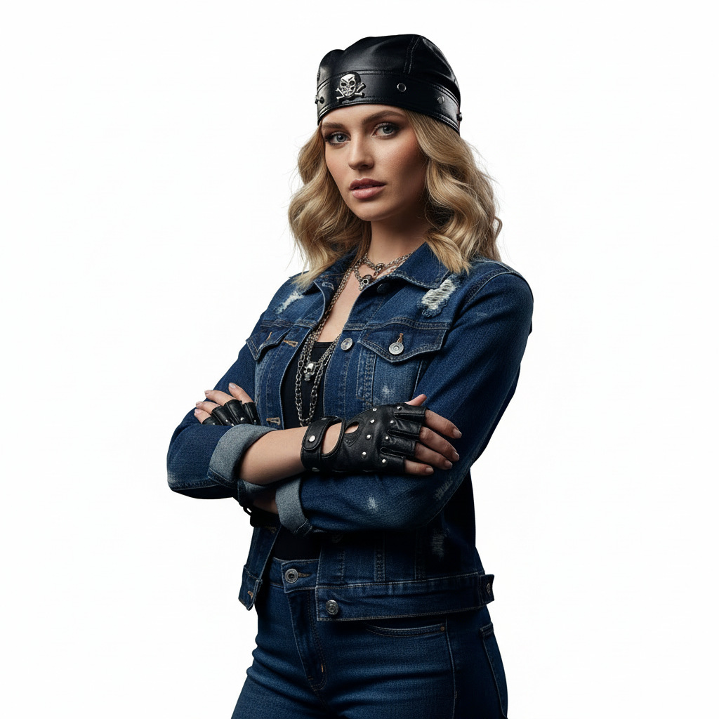 PU Leather Black Biker Adjusta - Bandana Doo Rag review and price