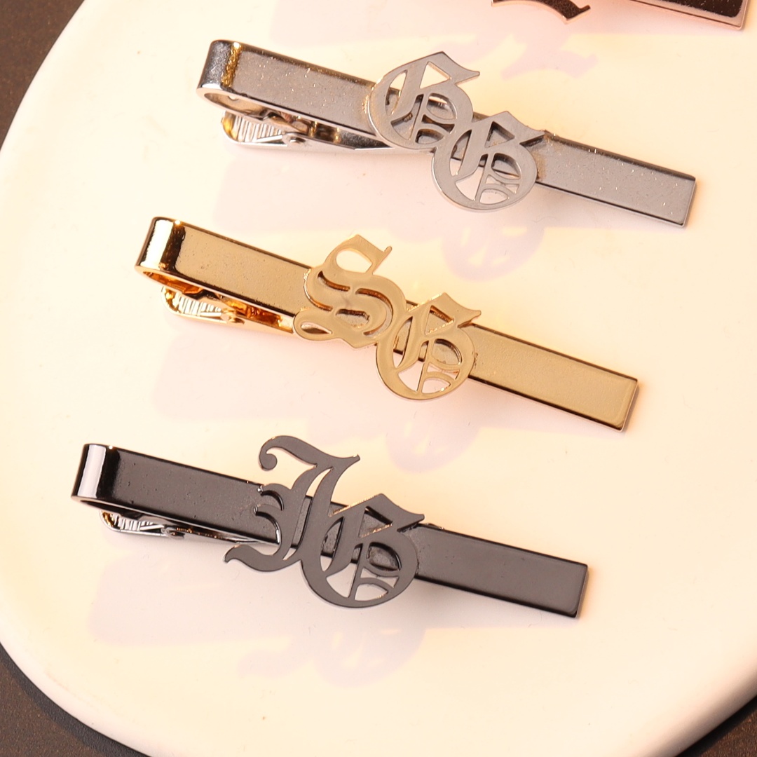Custom Name Initials Tie Clip  - Tie Clip Silver review and price