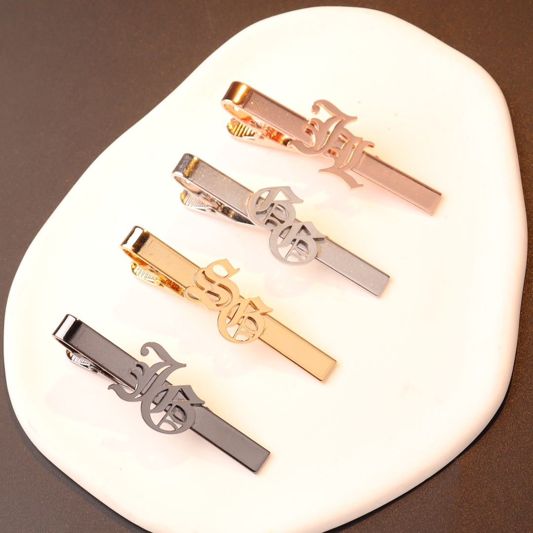 Custom Name Initials Tie Clip  - Tie Clip Silver review and price