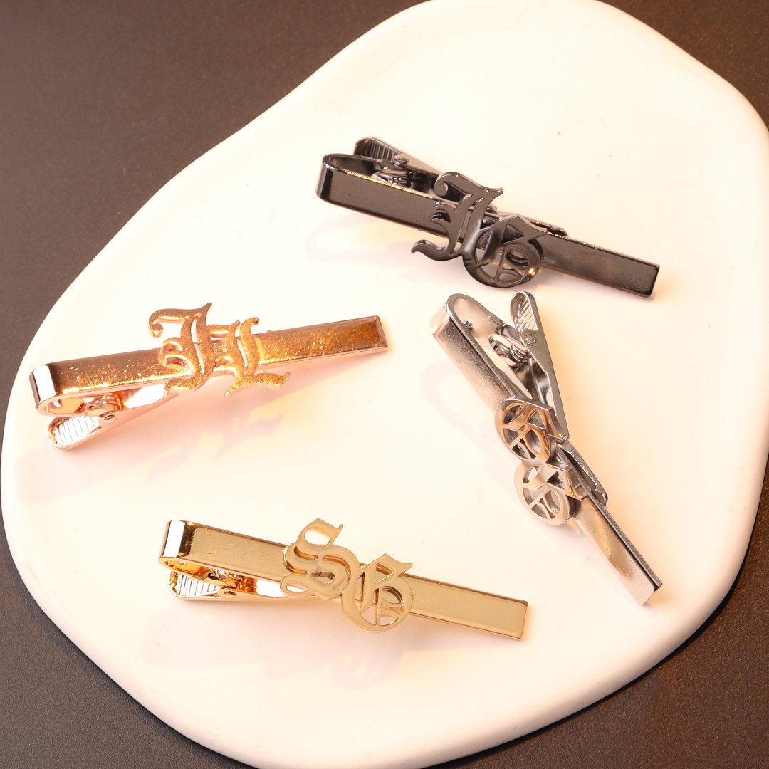 Custom Name Initials Tie Clip  - Tie Clip Silver review and price