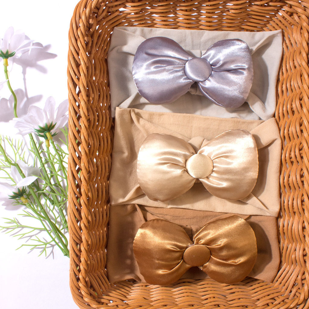 Cute 3D Satin Bow Baby Girls H - Head Wrap Turban review and price