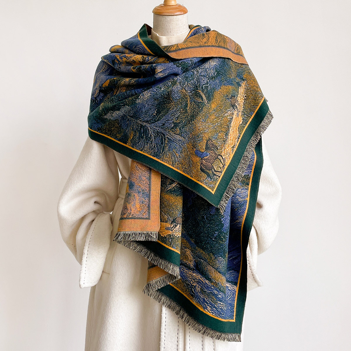Women Imitation Cashmere Scarf - Pashmina Wrap Large review and price