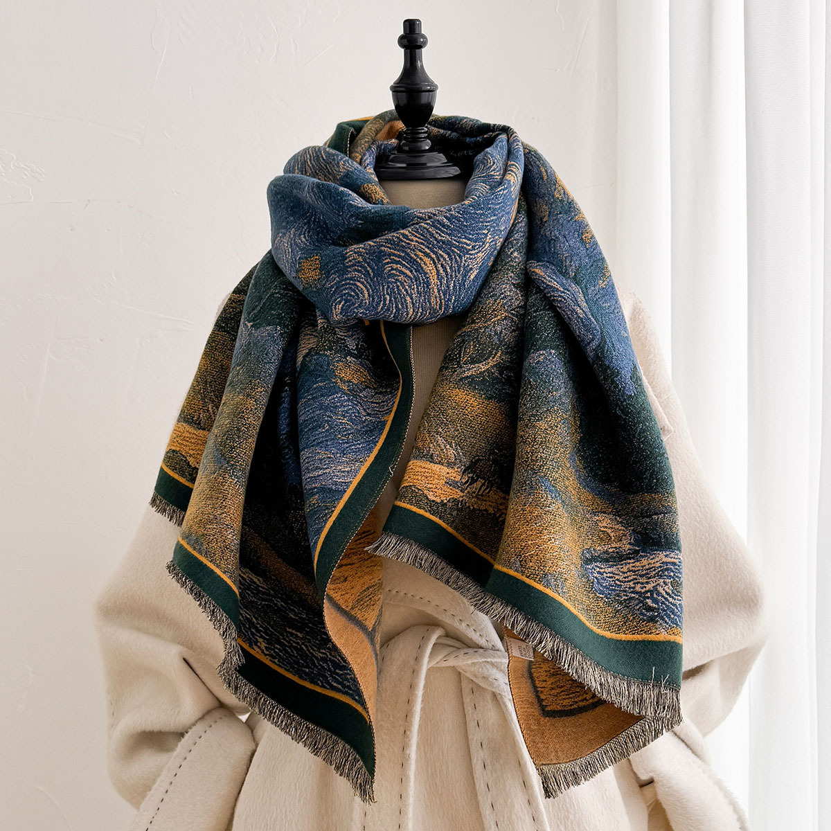 Women Imitation Cashmere Scarf - Pashmina Wrap Large review and price