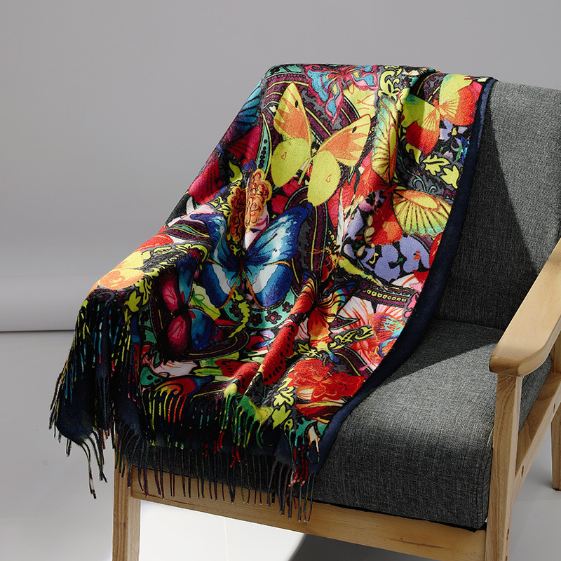 Luxury Brand Oil Painting Cash - Woven Scarf Blanket review and price